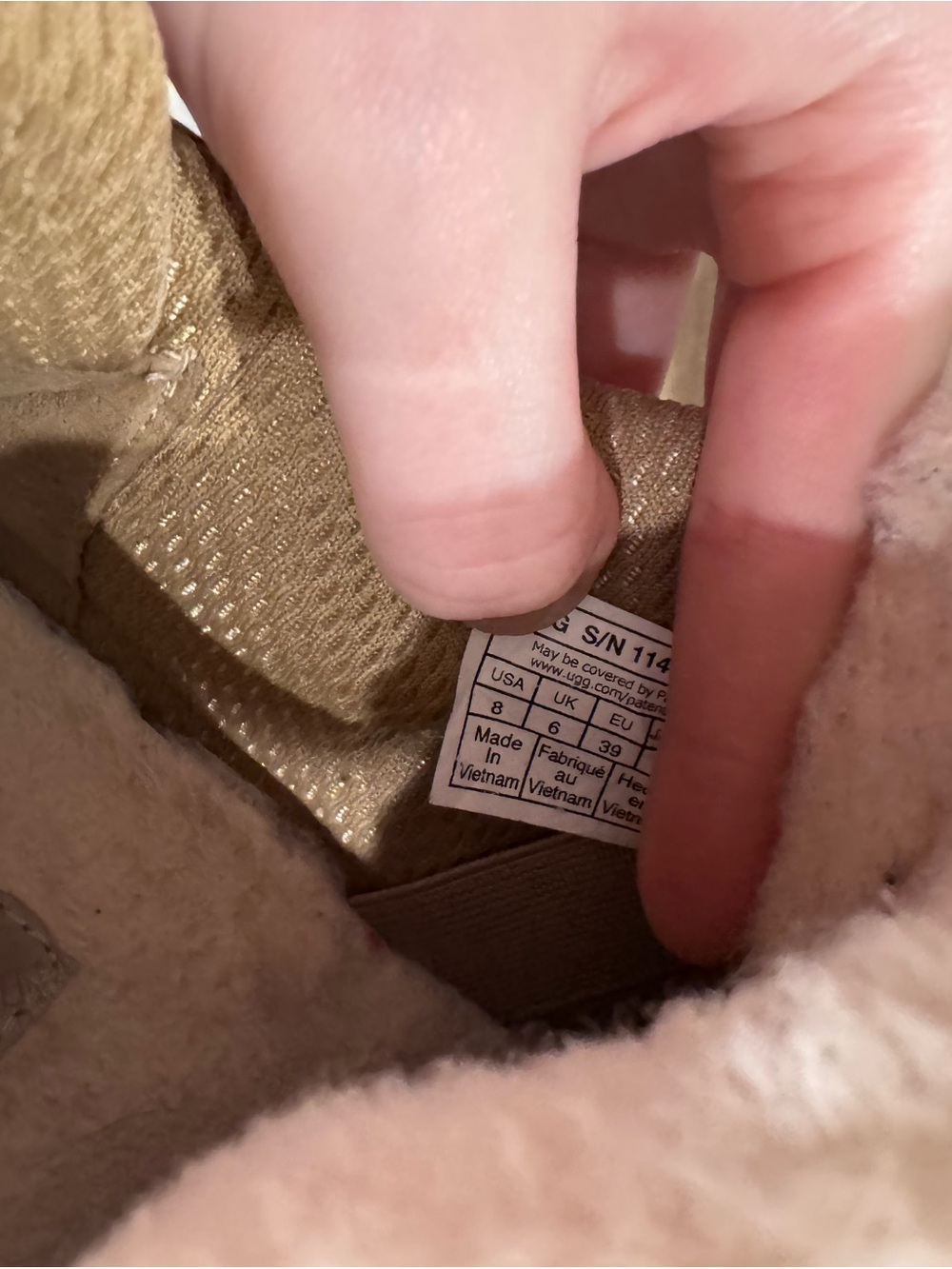 UGG lowmel Beige/Tan Cozy Platform Sneakers - Picture 7 of 7